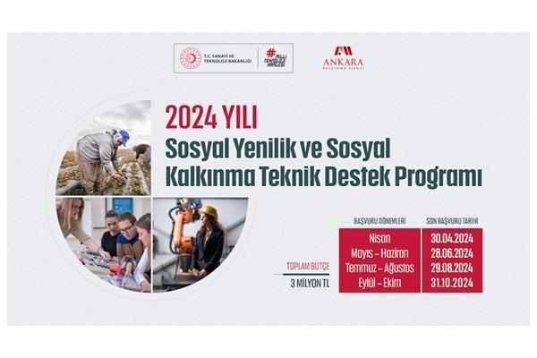 Sosyal Yenilik ve Sosyal Kalkınma Teknik Destek Programı ilan edildi