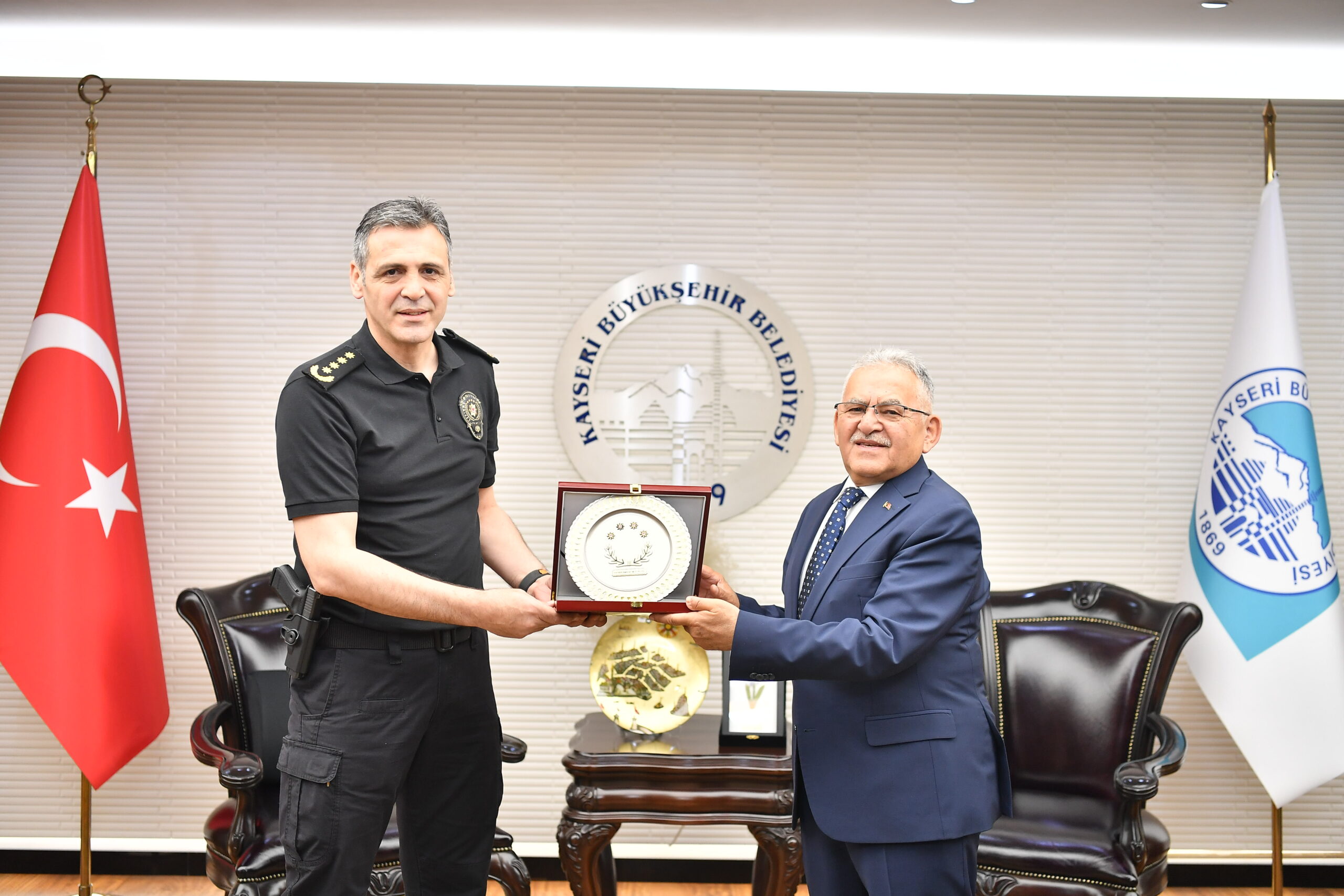 Başkan Büyükkılıç, Kayseri İl Emniyet Müdürü Aydın’ı ağırladı