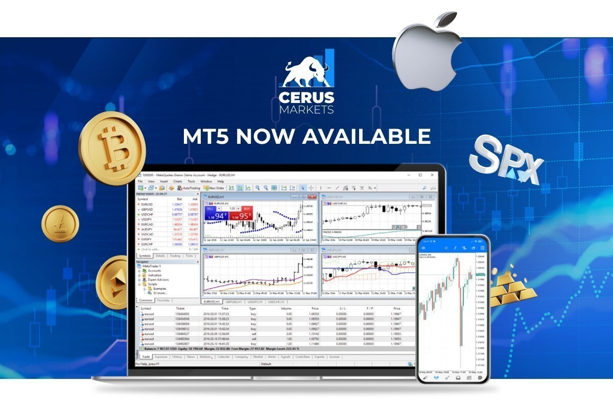 Cerus Markets, MetaTrader 5’i piyasaya sürüyor