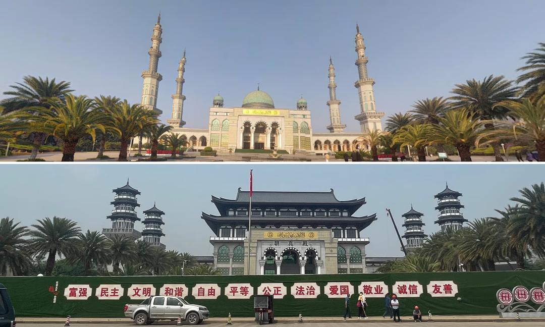 Çin’deki İslami tarzdaki son büyük cami kubbelerini yitirdi