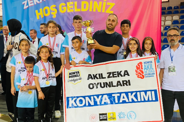 Konyalı öğrenciler, Türkiye 6. Akıl ve Zeka Oyunları Finalleri’nde şampiyon oldu