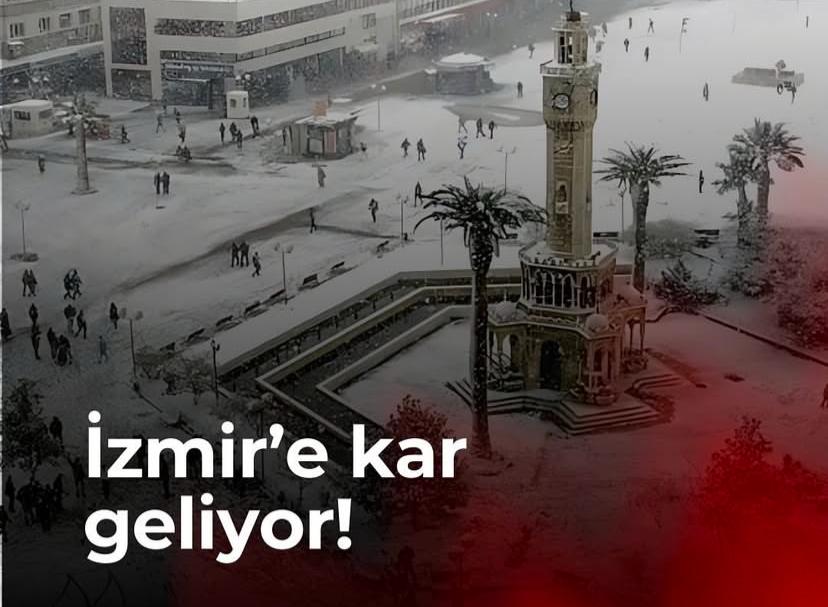 İzmir’e kar geliyor 23 Aralık 2024