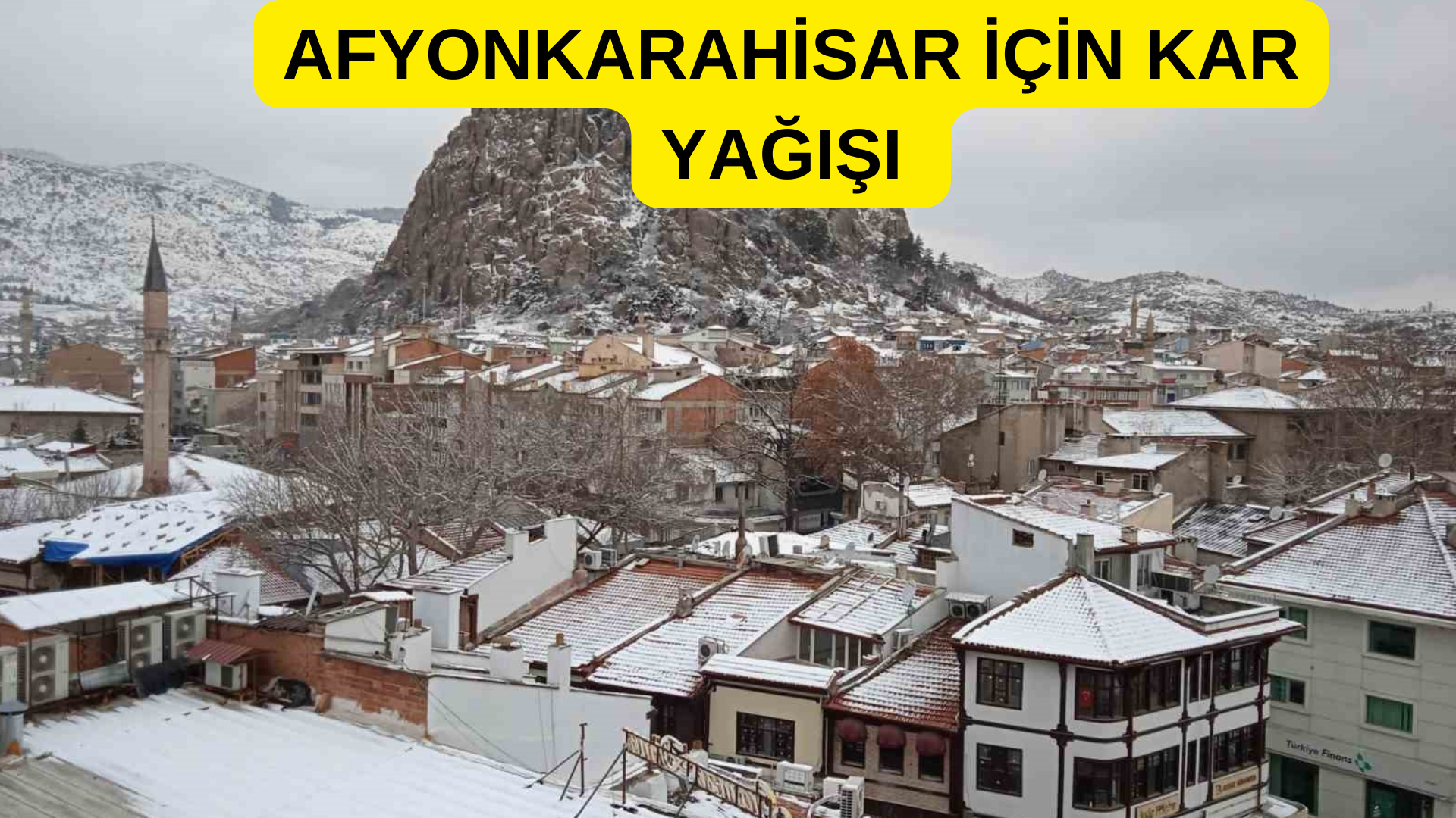 Afyon Kar Yağışı! Okullar Tatil Mi?