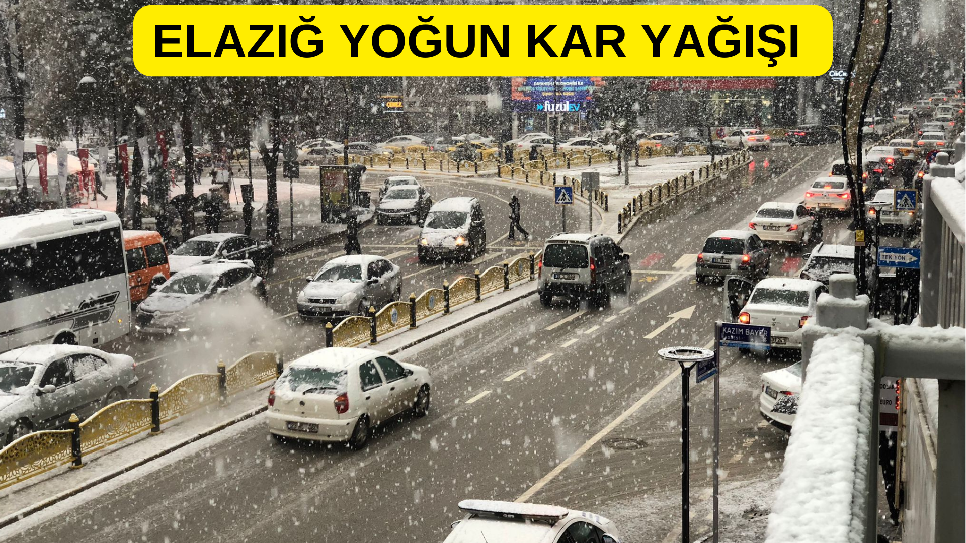 Elazığ Kar Yağışı! Okullar Tatil Mi?