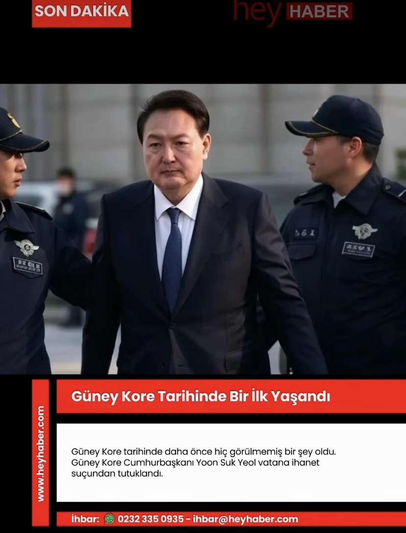 Dünya şokta! Güney Kore Cumhurbaşkanı tutuklandı!!