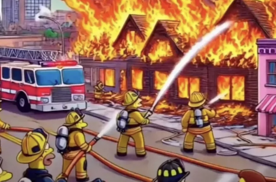 SİMPSONLAR, 2025’İN İLK BÜYÜK KEHANETİNİ GERÇEKLEŞTİRDİ: LOS ANGELES YANGINI