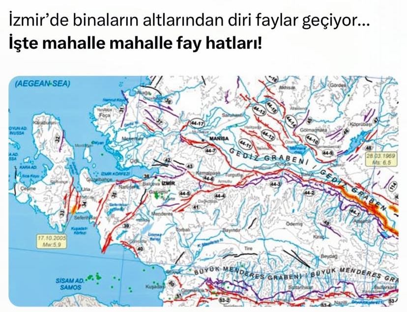 İzmir fay hatları: mahalle mahalle analiz