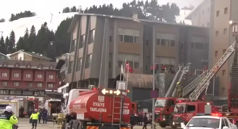 Bursa Uludağ’da Otel Yangını!