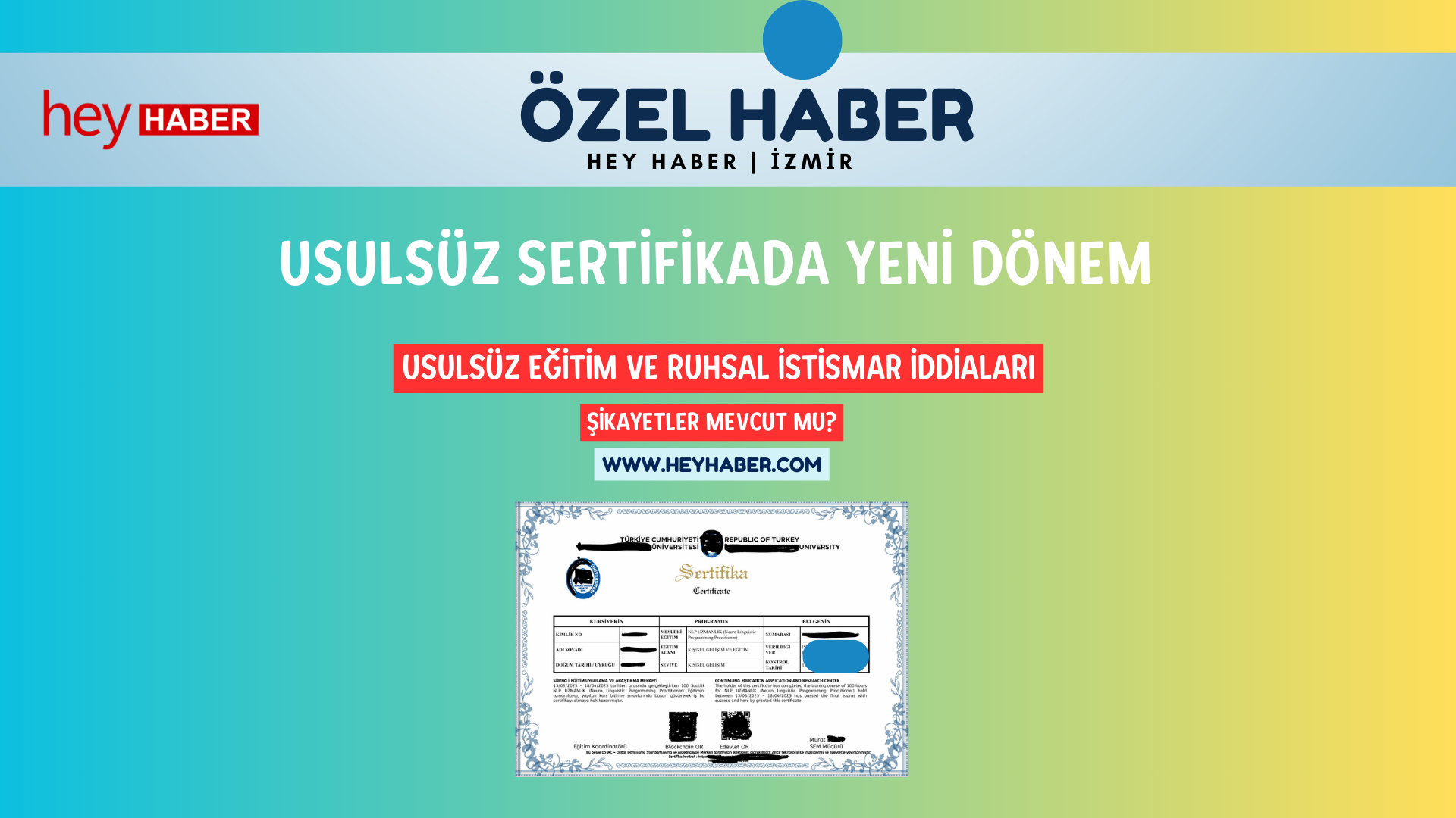 Usülsüz Sertifika Edindirmede Yeni Dönem: super7tv.akademi