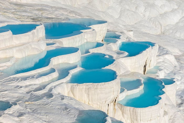 PAMUK TERASLARI : PAMUKKALE TRAVERTENLERİ