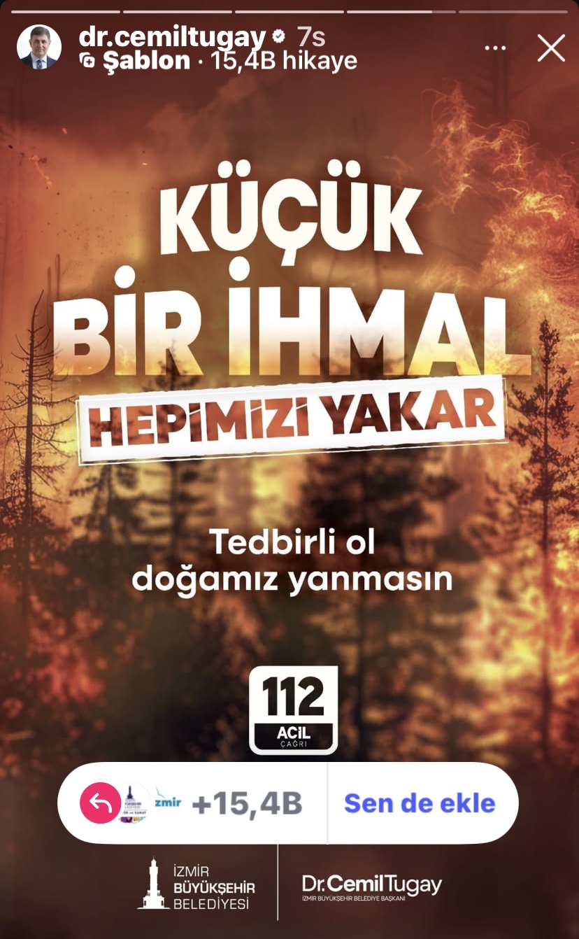 Cemil Tugay’dan İzmir Yangınlarıyla İlgili Açıklama: 48 Saatte 227 Müdahale, Girişler Yasaklandı