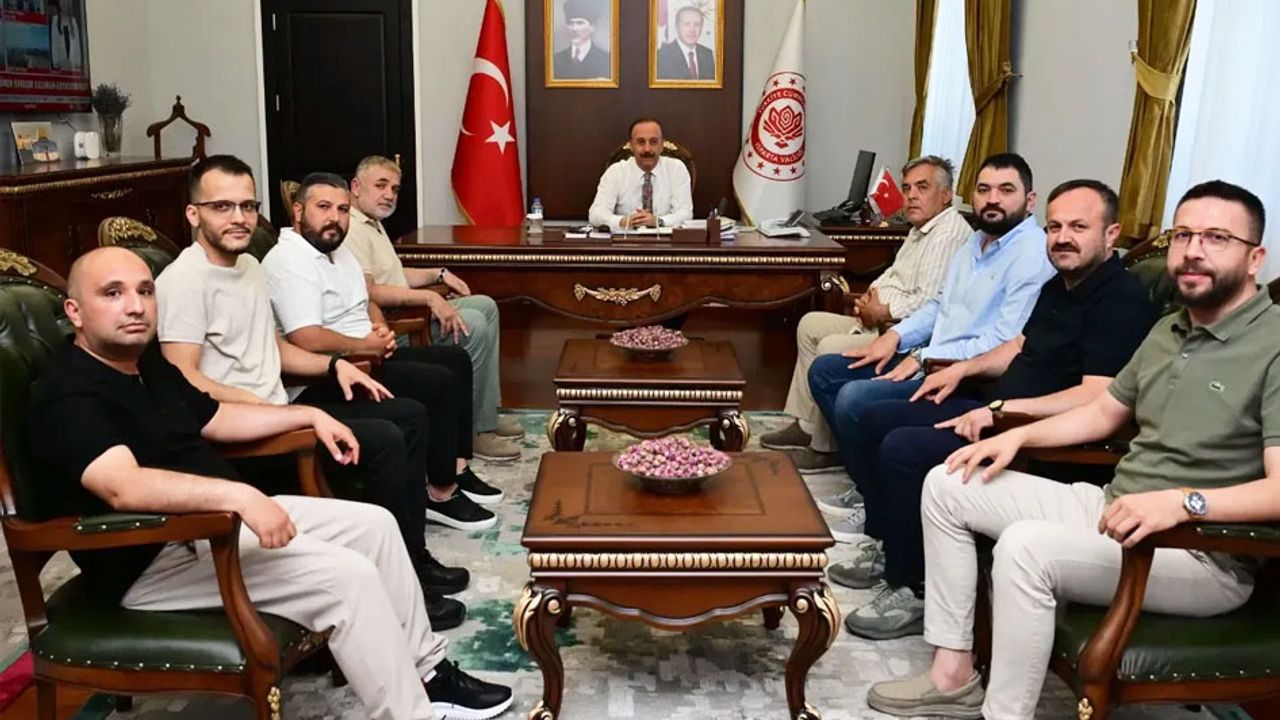 Isparta 32 spor kulübü’nden Vali Erin’e ziyaret