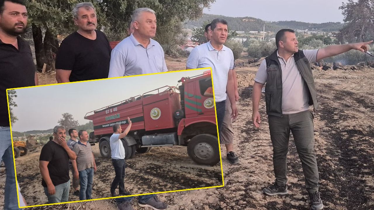 “Başkan Çetin’den yangına bölgelerine yakın takip”