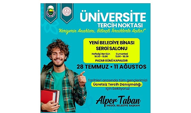 İnegöl Belediyesi’nden Ücretsiz Üniversite Tercih Danışmanlığı Hizmeti