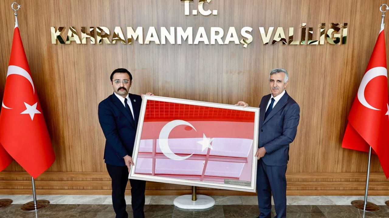 Kahramanmaraş’ta Şahbazlı’dan Vali Ünlüer’e anlamlı hediye