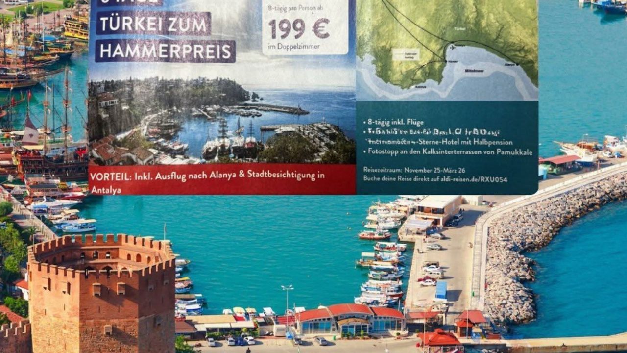 Almanya’da marketten tatil sürprizi: 200 Euro’ya Antalya tatili!