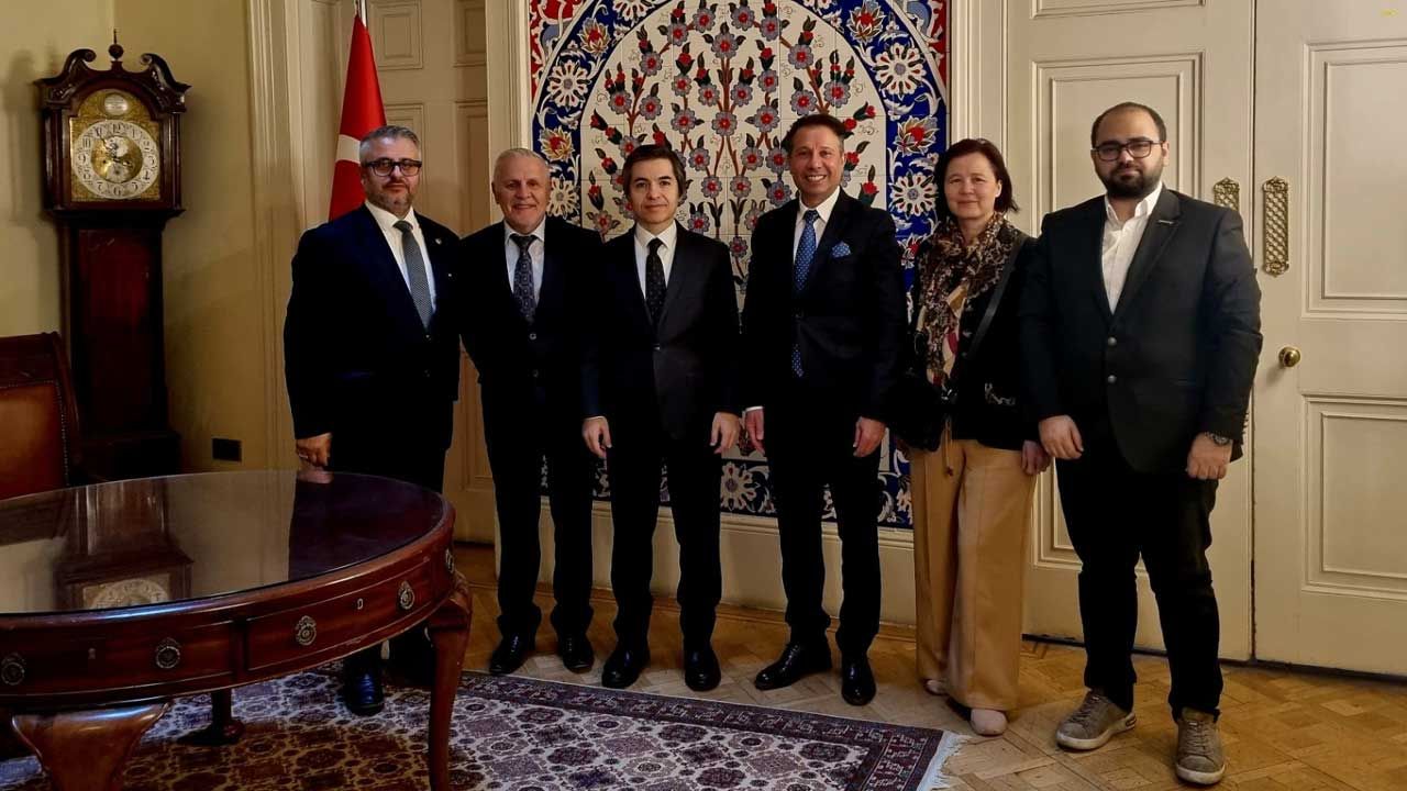 Global Business İşadamları Derneğinden Londra Büyükelçiliğine ziyaret