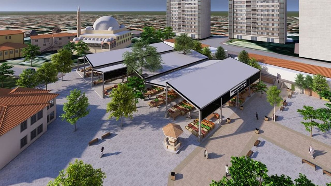 Gülistan kapalı pazaryeri çalışmaları hızla devam ediyor