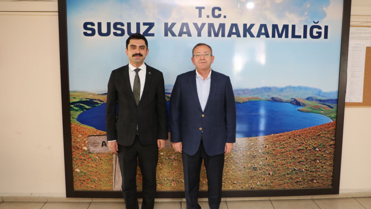 Kars Valisi Ziya Polat’tan Susuz Kaymakamı Muhammed Emin Tutal’a ziyaret