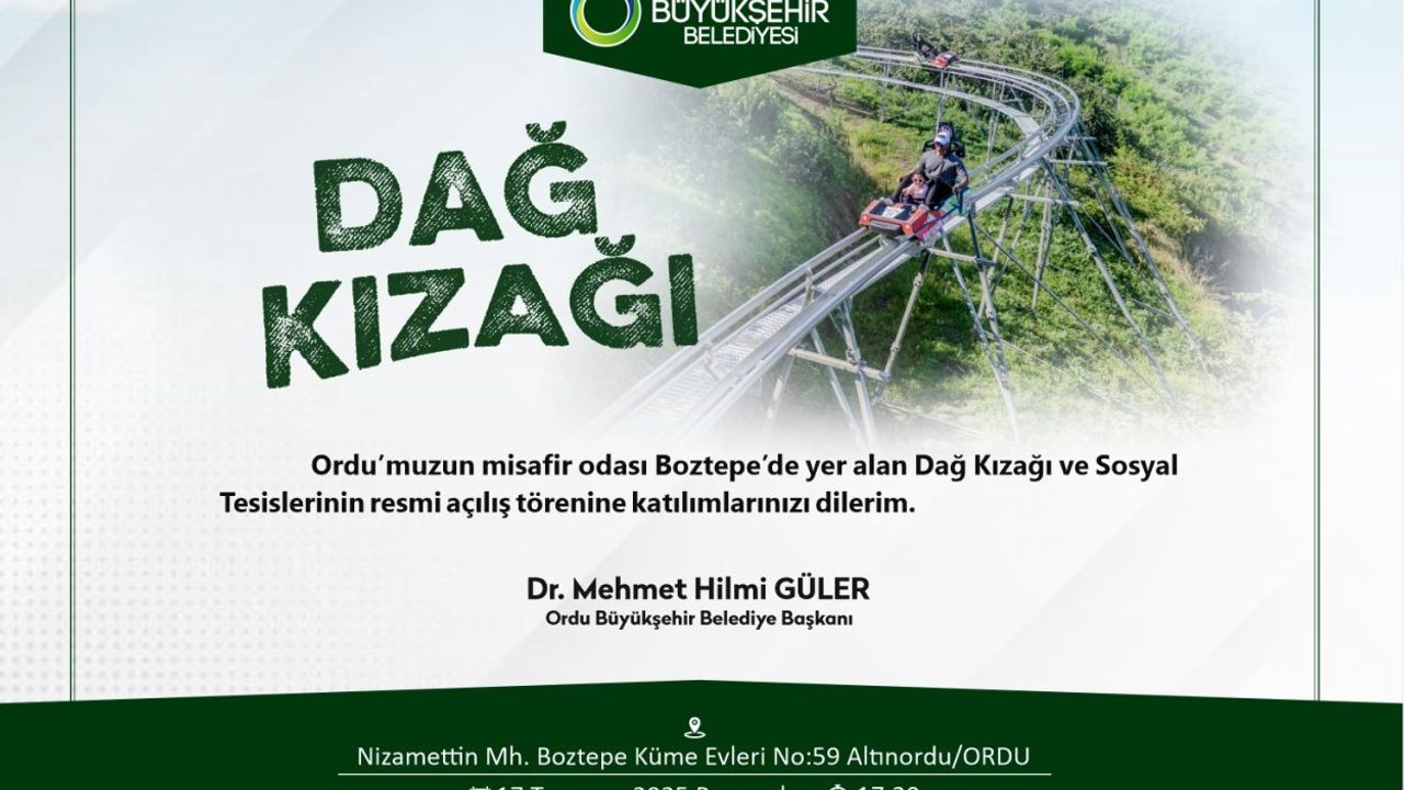 Dağ kızağı ve sosyal tesisleri açılıyor