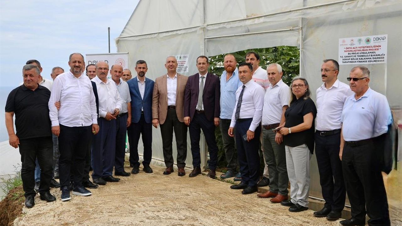 “Akçaabat Örtüaltı Yetiştiriciliğinin Yaygınlaştırılması” projesi açılış töreni gerçekleştirildi