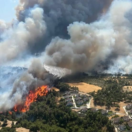 Hastaneler Boşaltıldı, Evler Tehlikede: Çanakkale’de Büyük Yangın