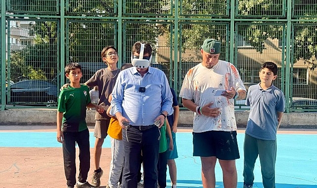 Basketbol sahaları liselilerin tasarımlarıyla güzelleşiyor