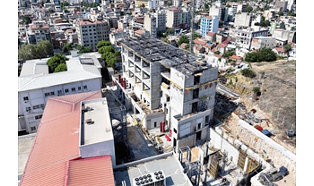 Eşrefpaşa Hastanesi inşaatı beşinci kata ulaştı