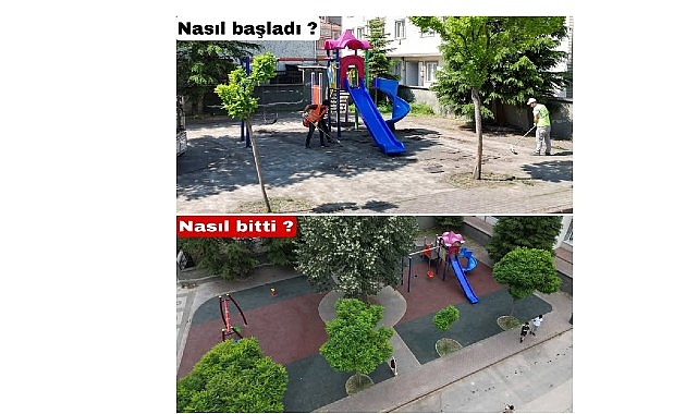 İnegöl Belediyesi Çocuklara Daha Sağlıklı Parklar Sunuyor