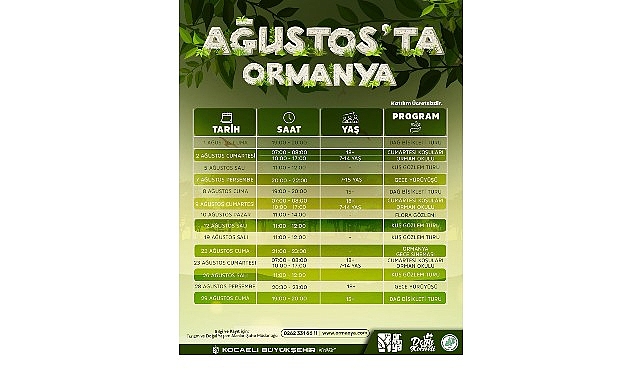Ormanya ve Kuzuyayla’nın keşif dolu Ağustos takvimi