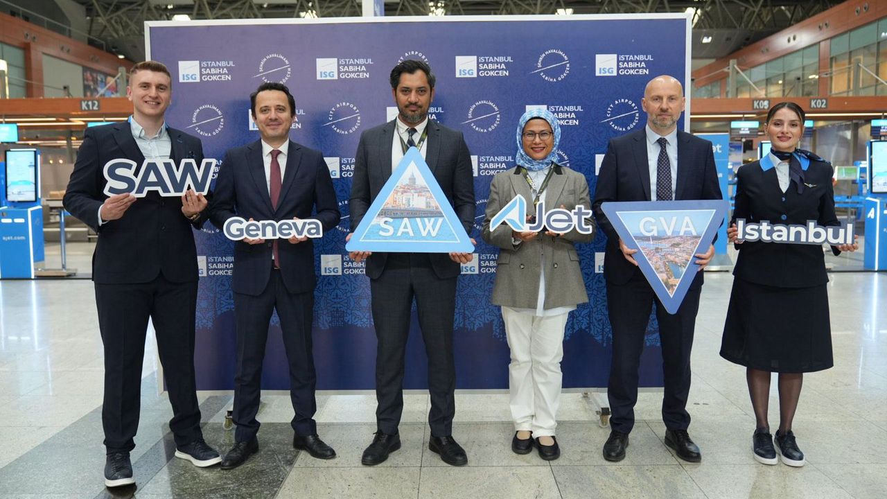 AJet’in, İstanbul-Cenevre hattı açıldı