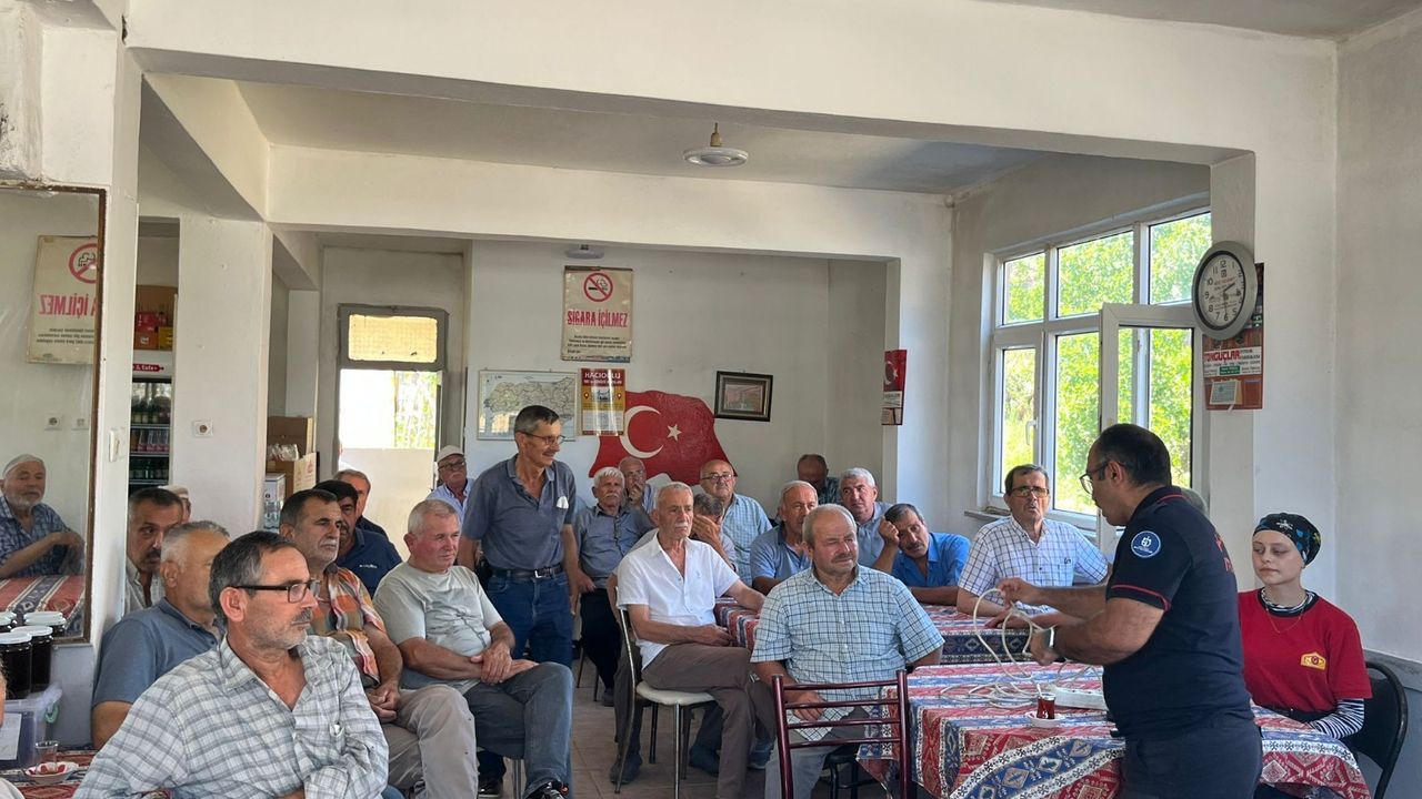 İtfaiyeden yangınlara karşı farkındalık eğitimi