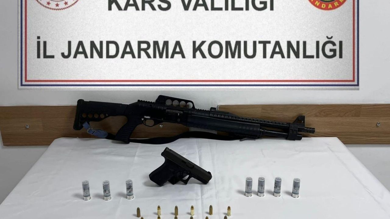 Kars’ta ruhsatsız silah operasyonu: 2 şahsa adli ve idari işlem yapıldı