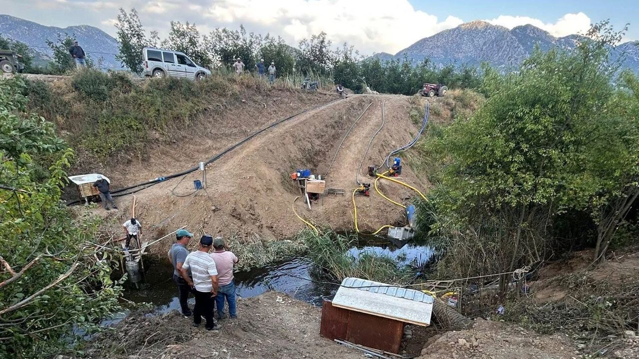 Boğazova’da sulama krizi son çare arıtma suyu oldu