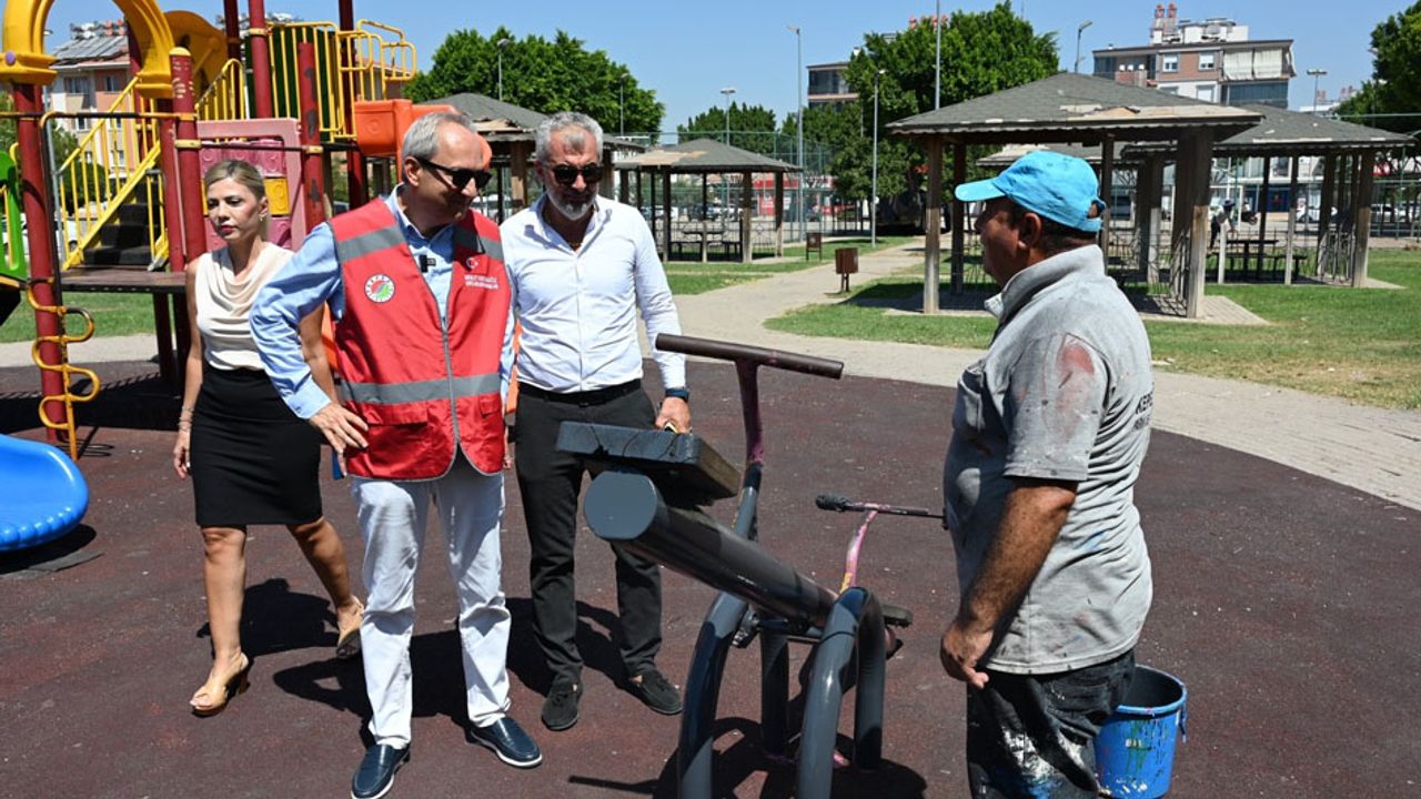 Okul bahçeleri Kepez’le güzelleşiyor