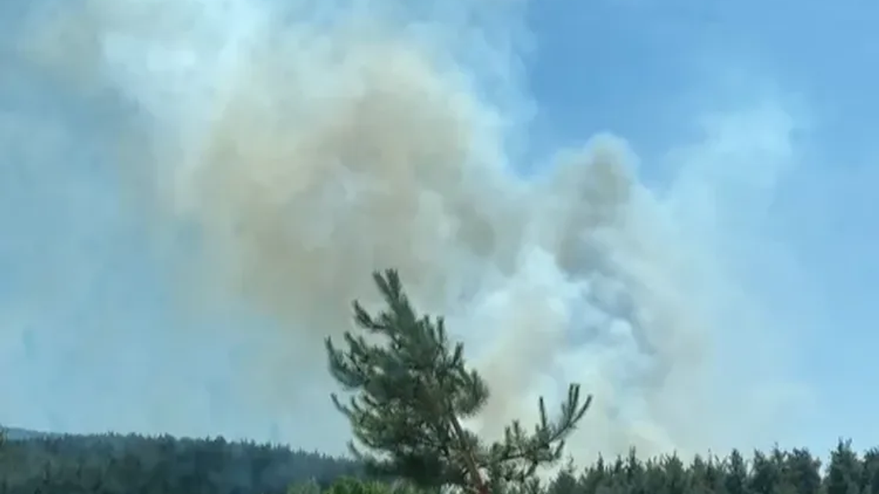 Eskişehir gökyüzü dumanla kaplandı: Geri dönüşüm tesisinde yangın