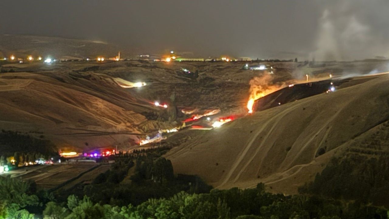 Eymir Gölü’nde havai fişek yangını: 2 kişi gözaltında