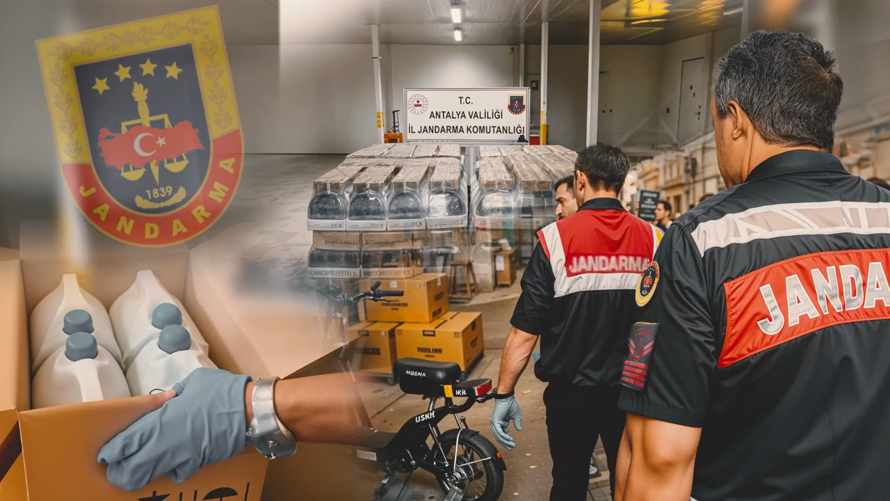 Antalya’da 119 bin 500 litre sahte alkol ele geçirildi