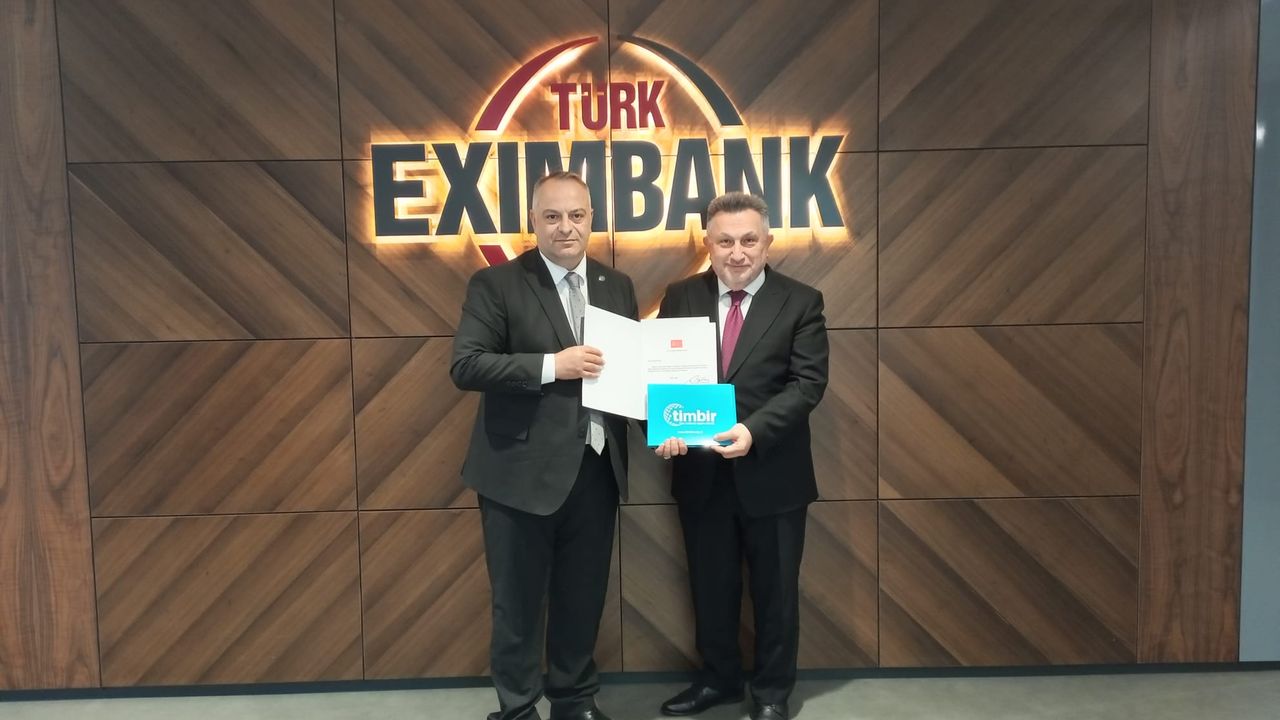 TİMBİR Genel Başkan Yardımcısı Muammer Baloğlu’ndan Türk Eximbank Genel Müdürü Ali Güney’e ziyaret