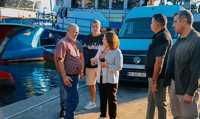 Başkan Hatice Gençay’dan Altınkum balıkçılarına ziyaret