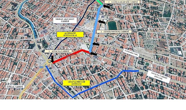 Büyükşehir’den Korkuteli’nde asfalt çalışması