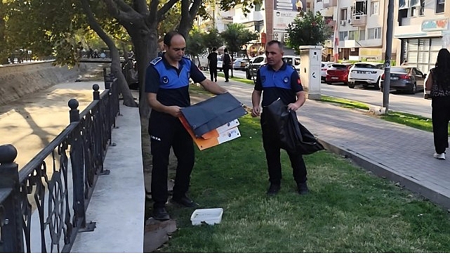 Gemlik’te İzinsiz Afişlere Zabıta Müdahalesi