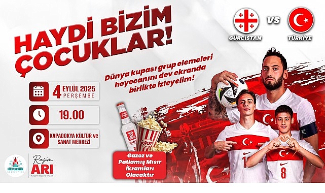 İlk Maç Dev Ekranda, Kalbimiz Milli Takımla