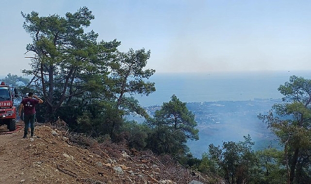Kemer’de korkutan yangın