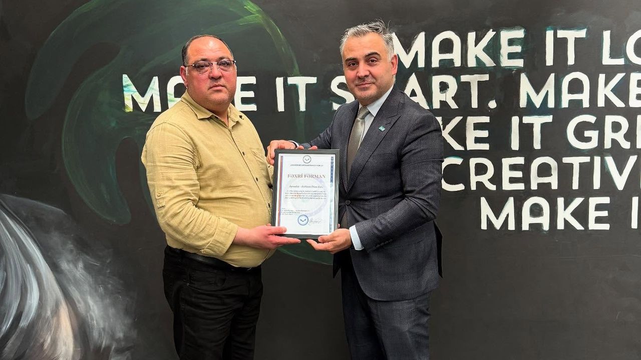 İlhan Kılıç’a Avrupa Azerbaycan Merkezi’nden Fahri Berat Ödülü