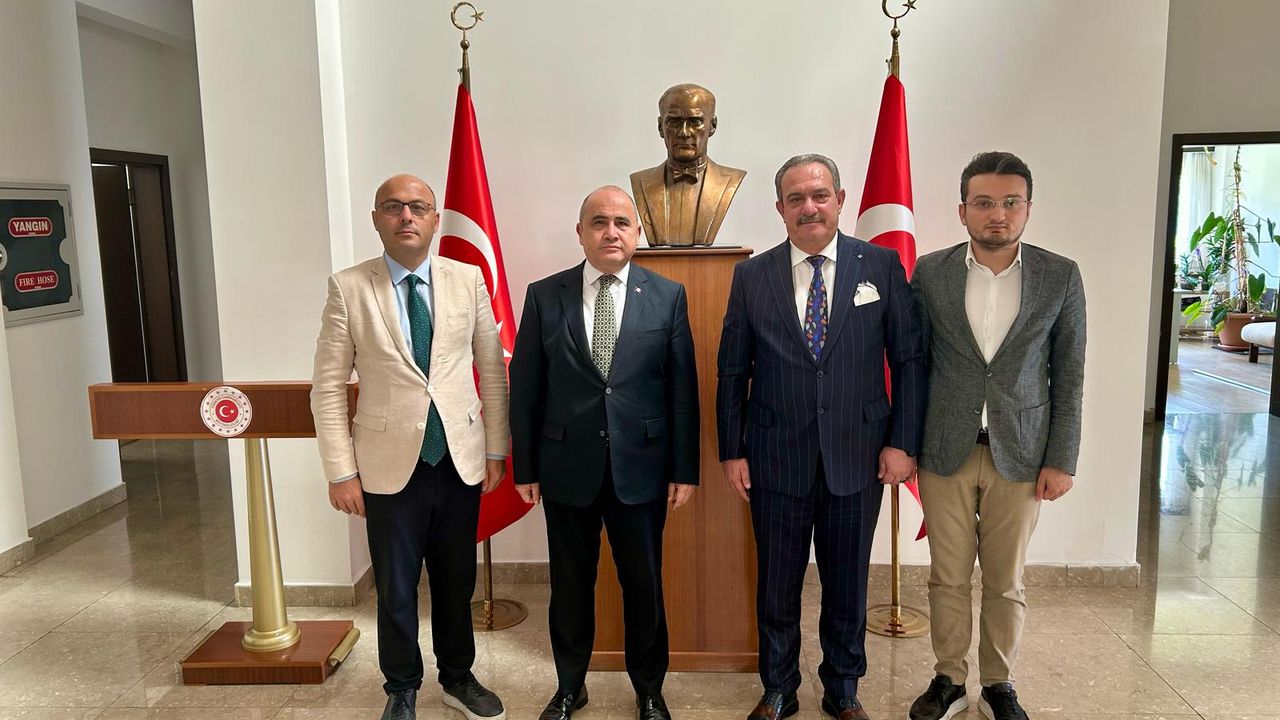 TİMBİR ve BHA heyetinden Lefkoşa Büyükelçisi Ali Murat Başçeri’ye ziyaret