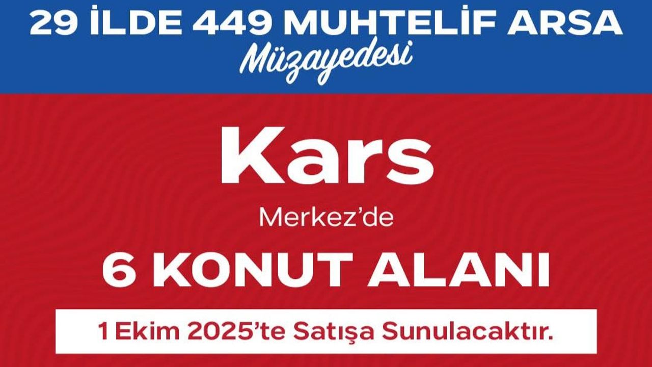 29 İlde 449 Arsa Açık Artırma ile Satışa Sunulacak