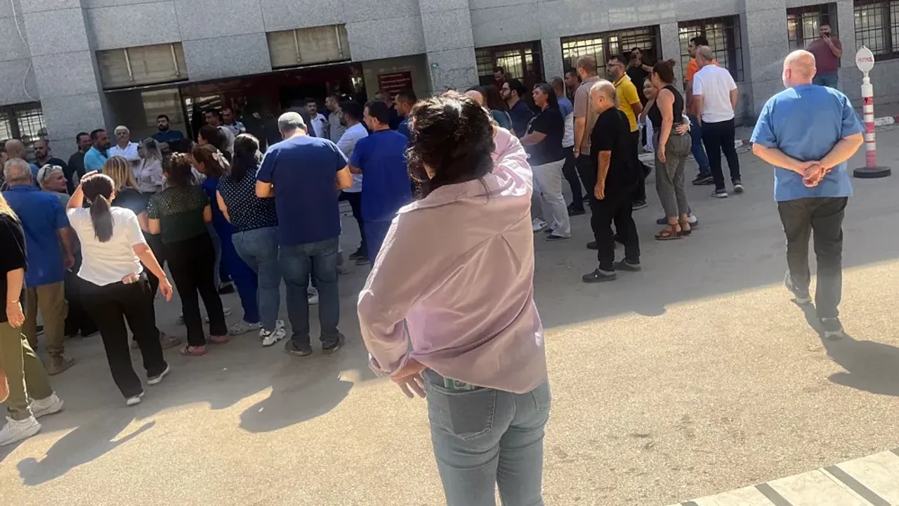 Balcalı hastanesi çalışanları İş bıraktı