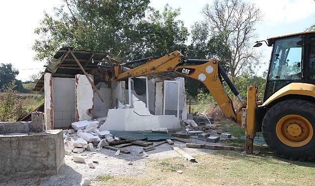 Terkos Havzası’ndaki Kaçak Yapılar Kaldırıldı