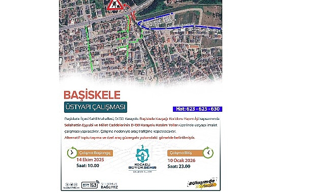 D-130’da trafik düzenlemesi